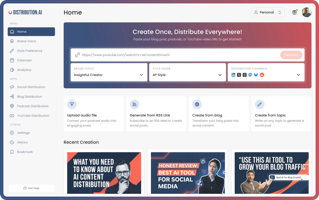 Distribution.ai Dashboard