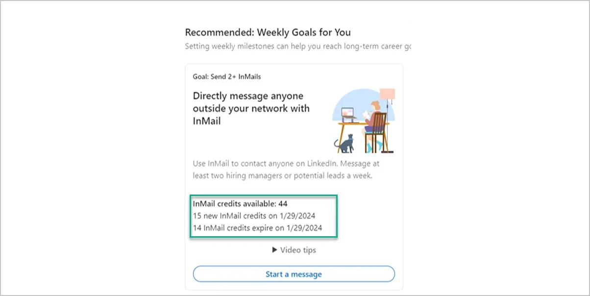 LinkedIn InMail credits.