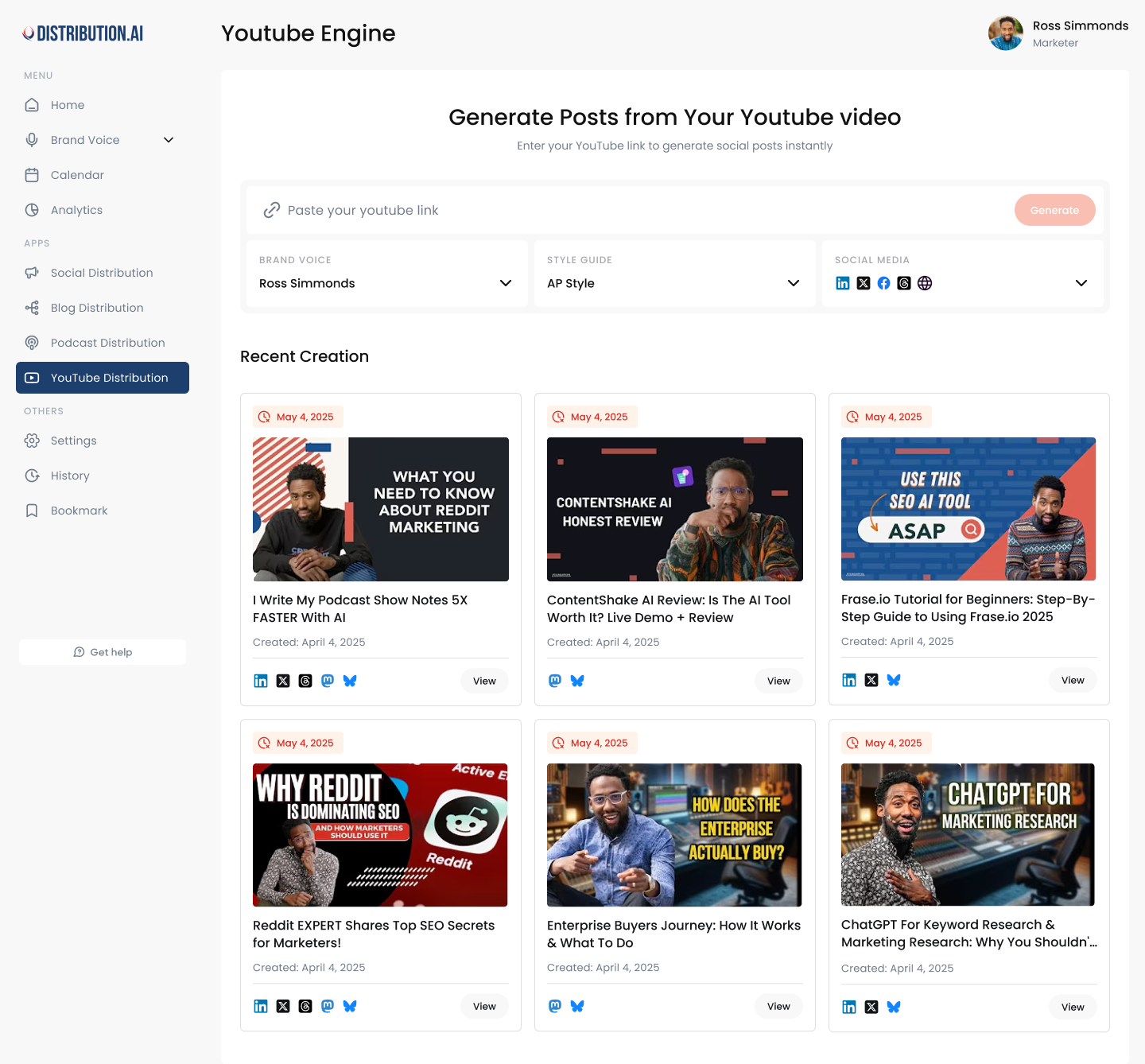Video content repurposing