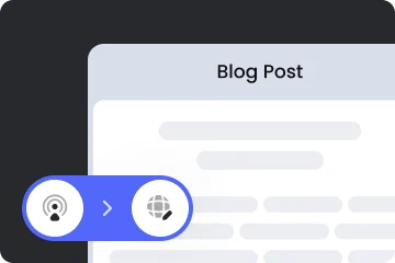 Transform Podcasts into Written Content