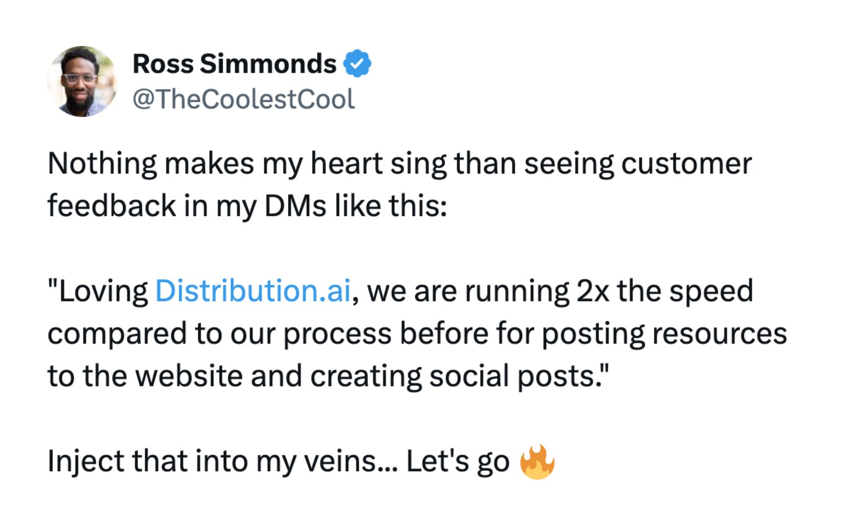 customer review distribution.ai