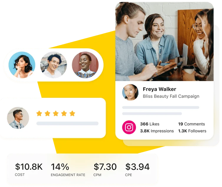 Later social media content page