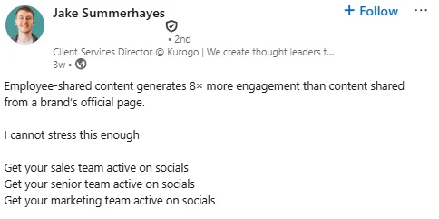 Importance of employee advocacy across all platforms