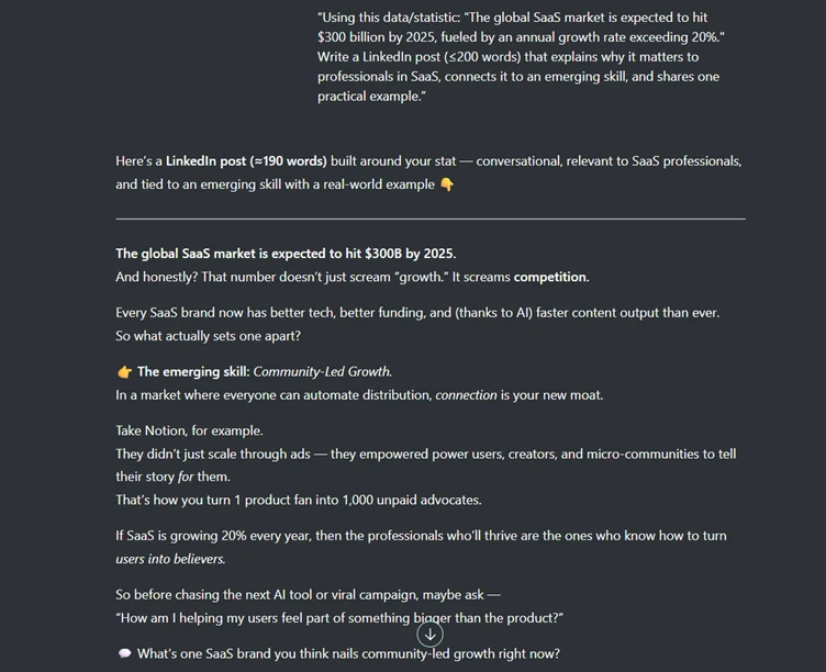  Data-driven insight post