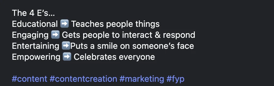 How hashtags look on your Instagram posts