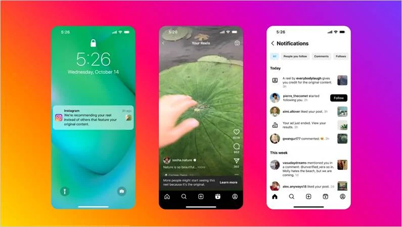 Instagram switches reposts with original content when recommending content to the audience.