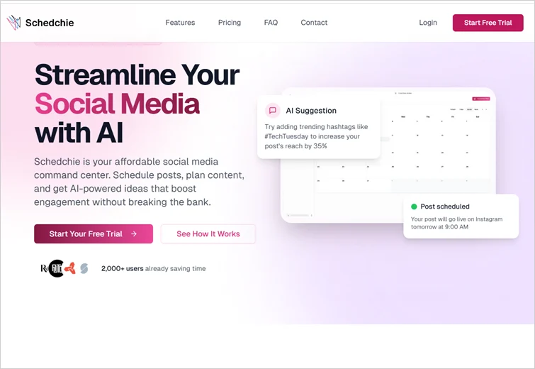 Schedchie home page.