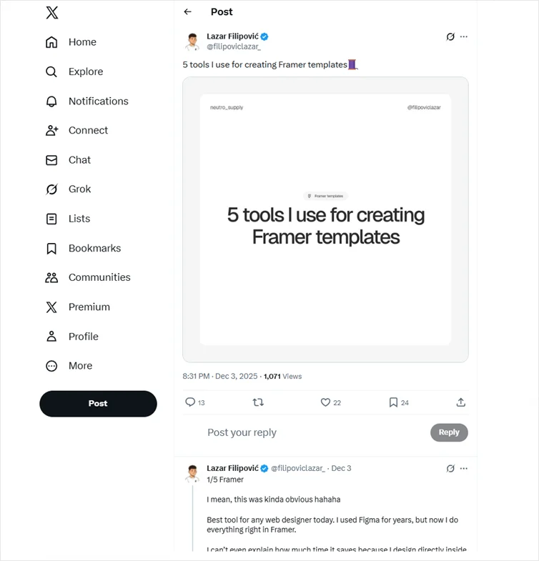 A thread on tools used to create Framer templates.