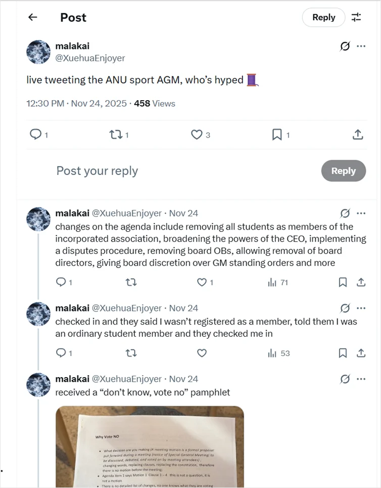 Live-tweeted thread on the updates from an AGM