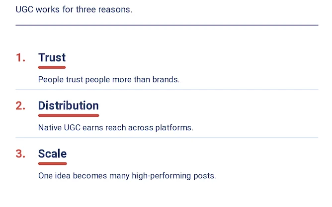 Why UGC content performs so well