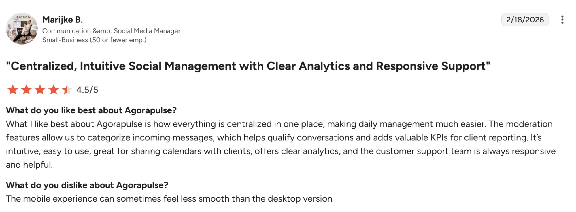 Agorapulse - Centralized, Intuitive Social Management with Clear Analytics and Responsive Support
