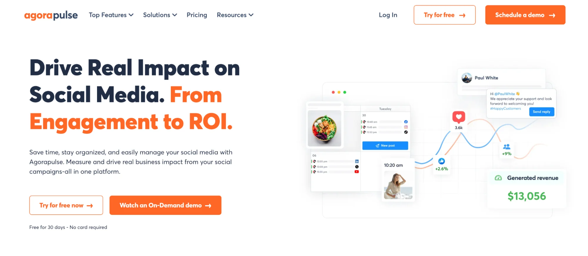 Agorapulse homepage