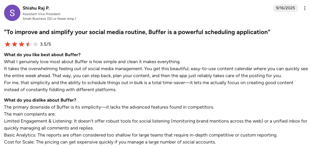 Buffer - To improve and simplify your social media routine, Buffer is a powerful scheduling applicatio