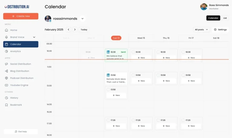 Distribution.ai’s scheduling tool