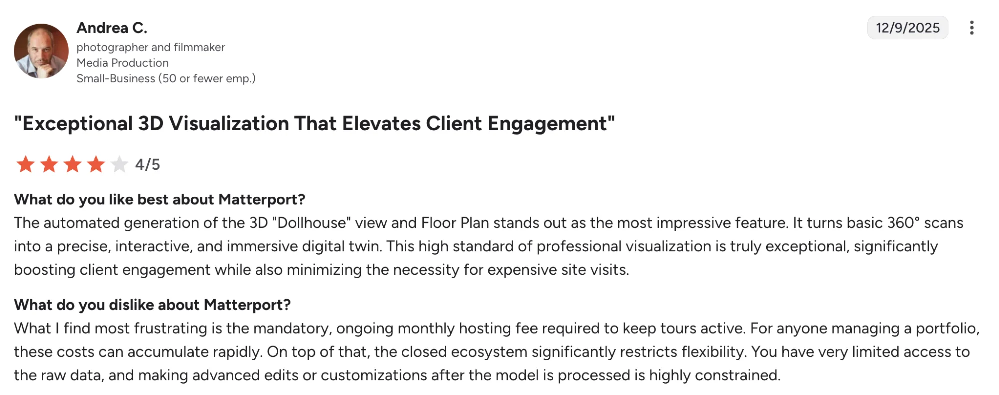 Matterport - Exceptional 3D Visualization That Elevates Client Engagement