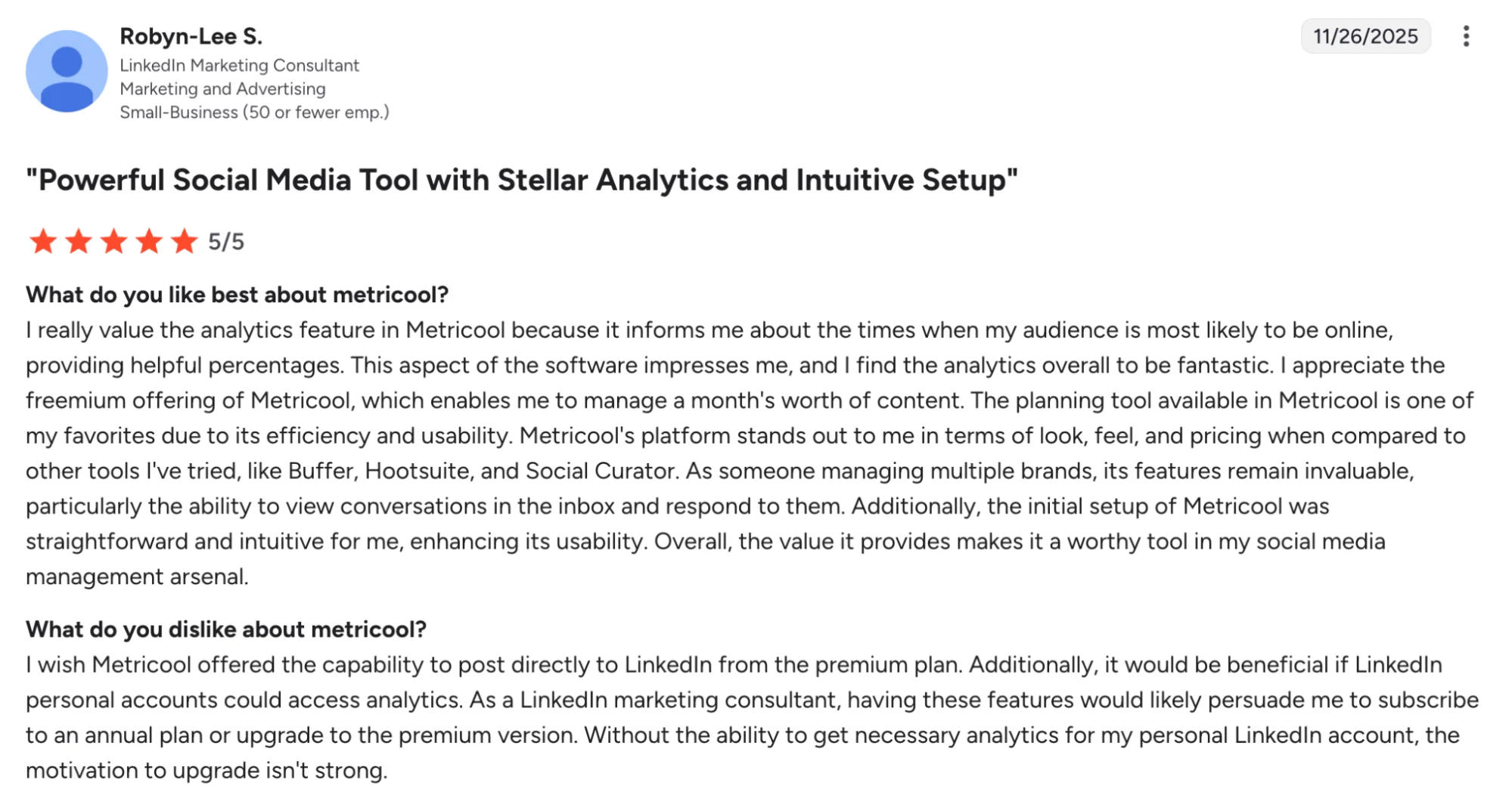 Metricool : Powerful Social Media Tool with Stellar Analytics and Intuitive Setup