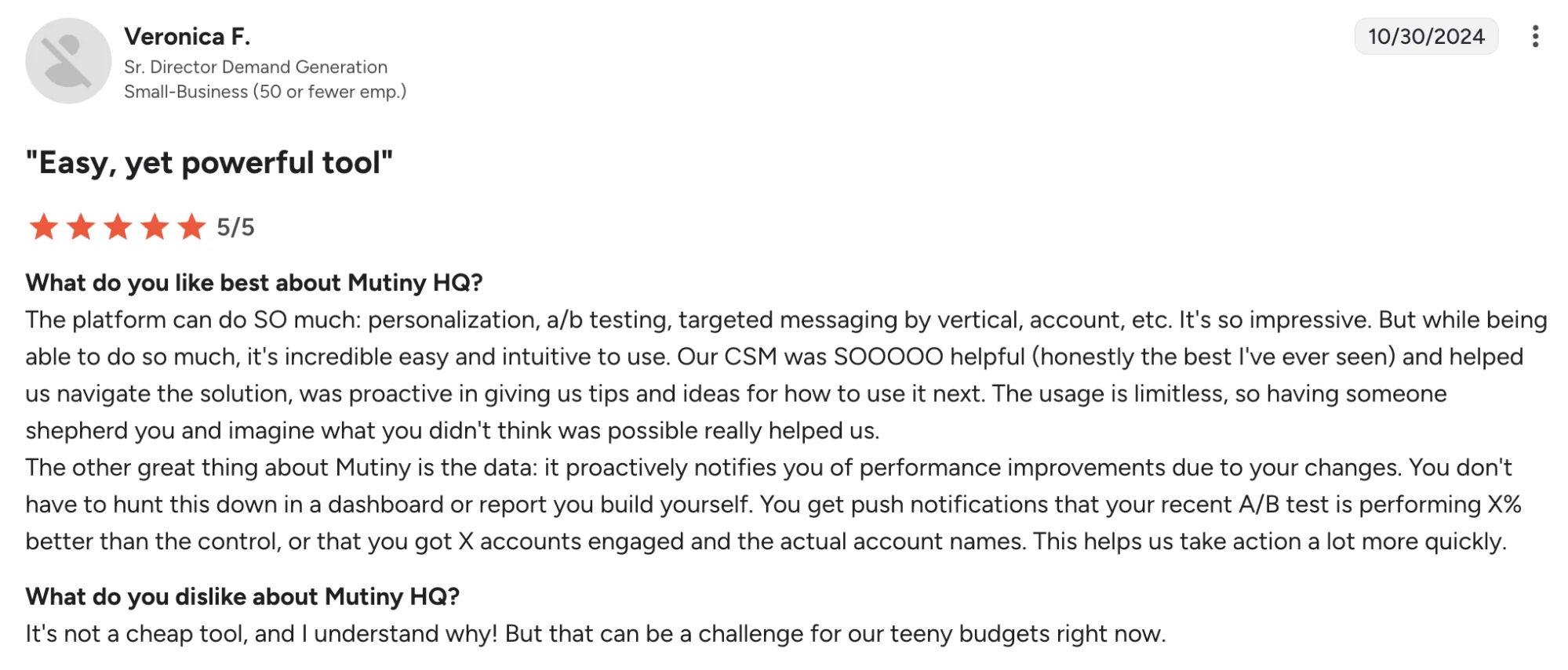 Mutiny - Easy, yet powerful tool