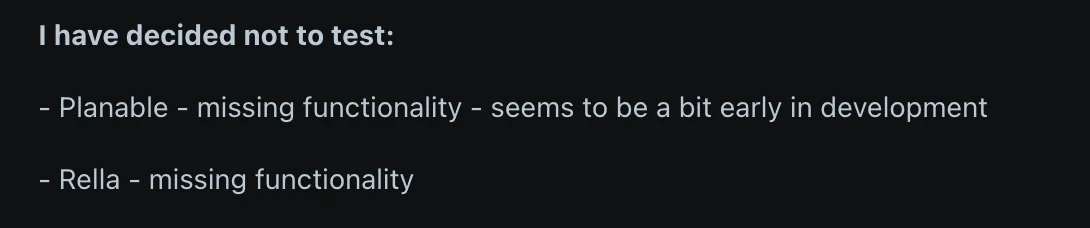 Negative review about Rella