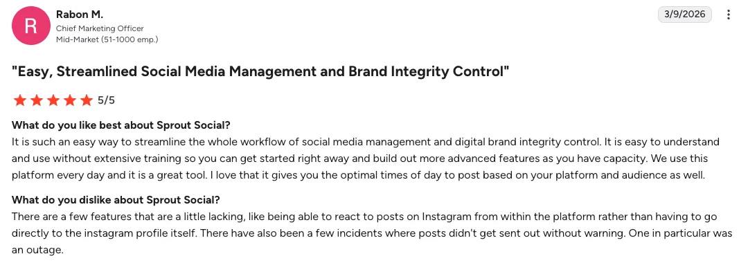 Sprout Social - Easy, Streamlined Social Media Management and Brand Integrity Control