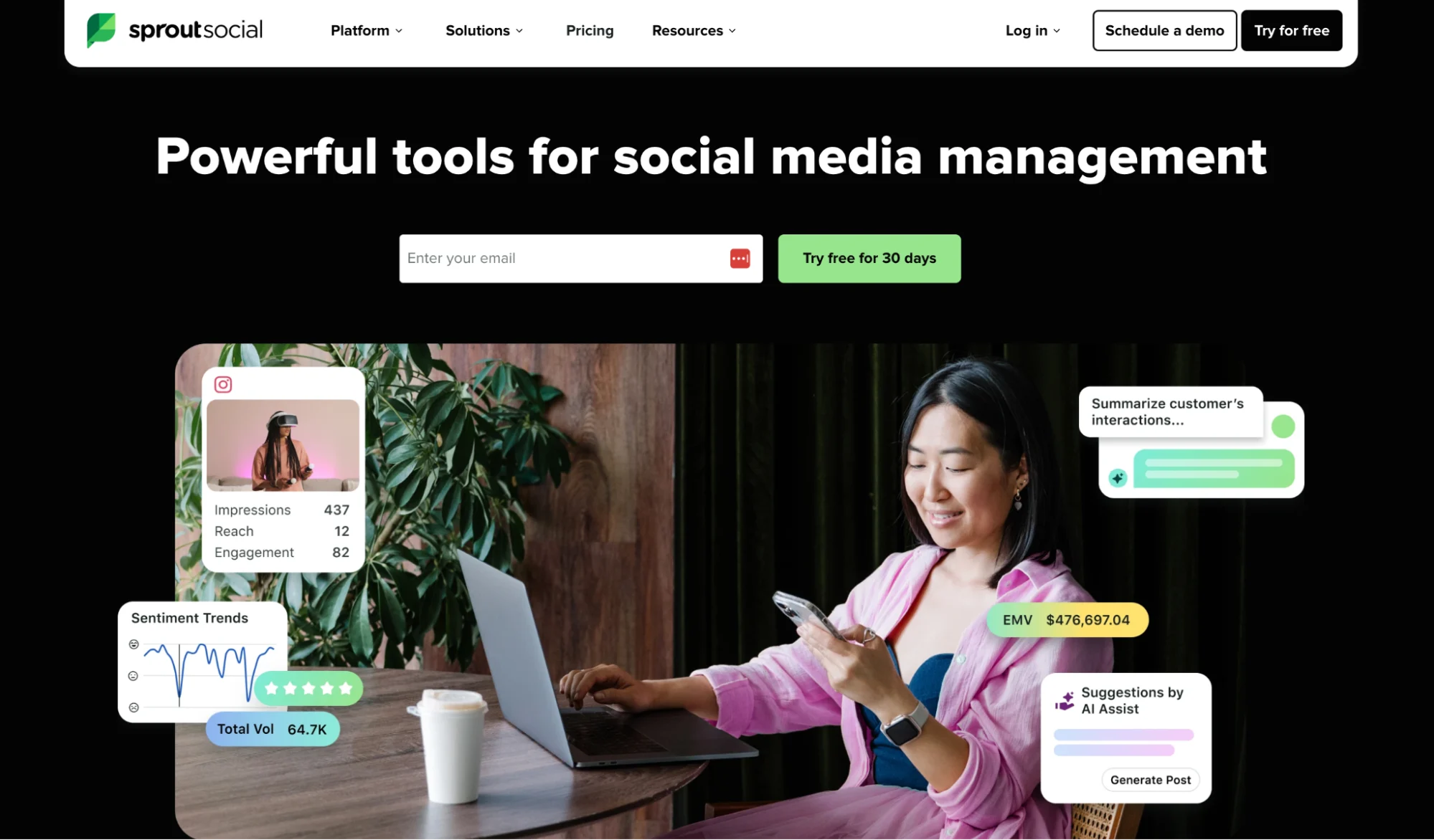 Sprout Social Homepage