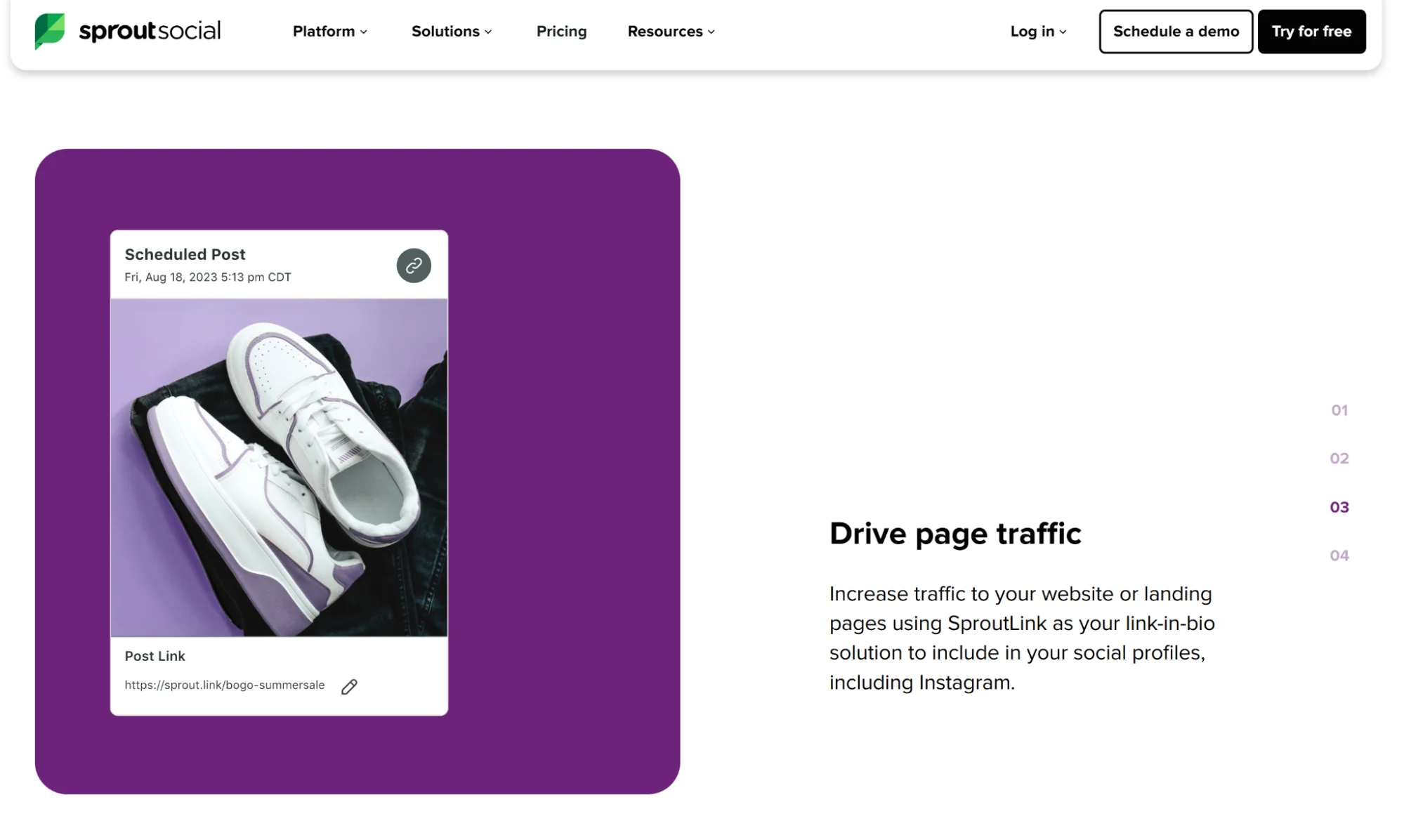 Sprout Social scheduling tool