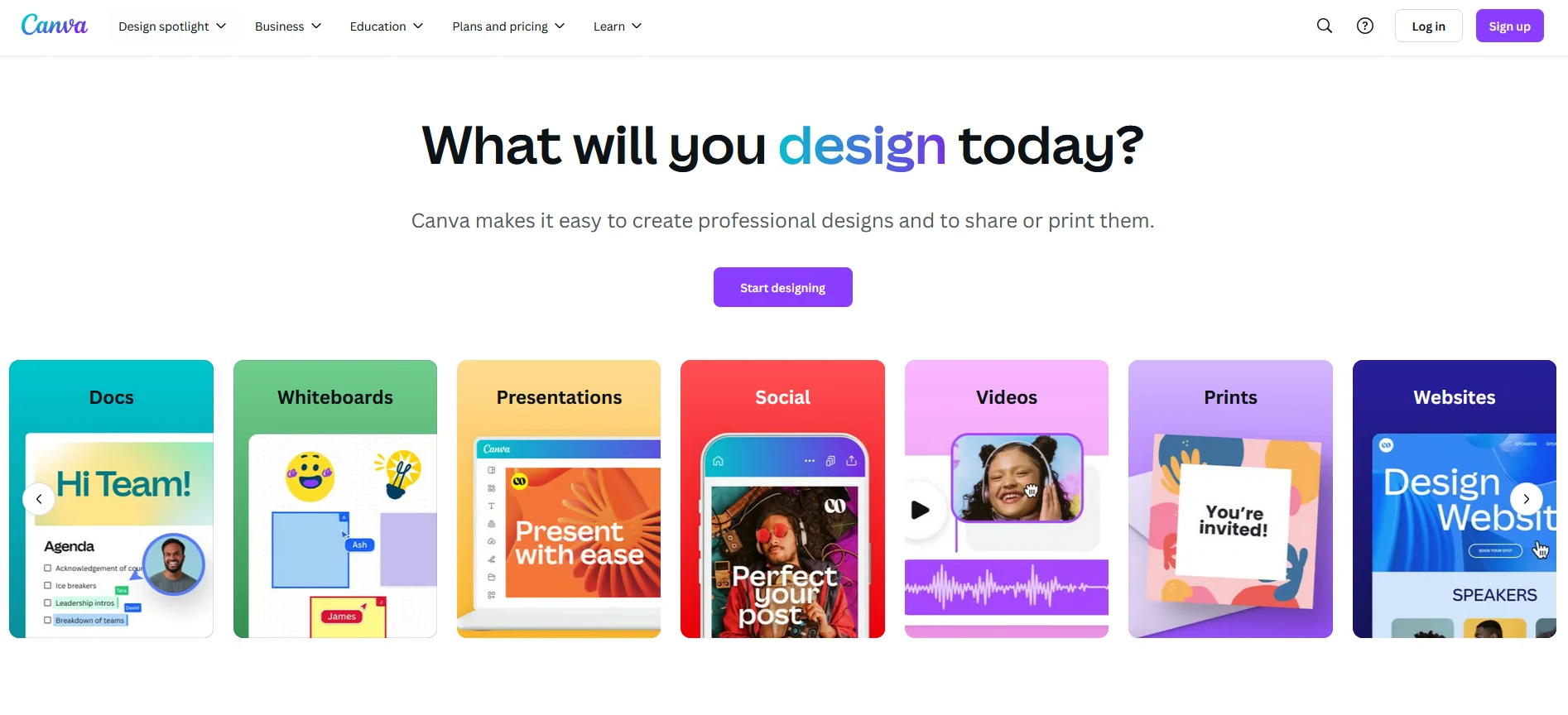 Canva dashboard