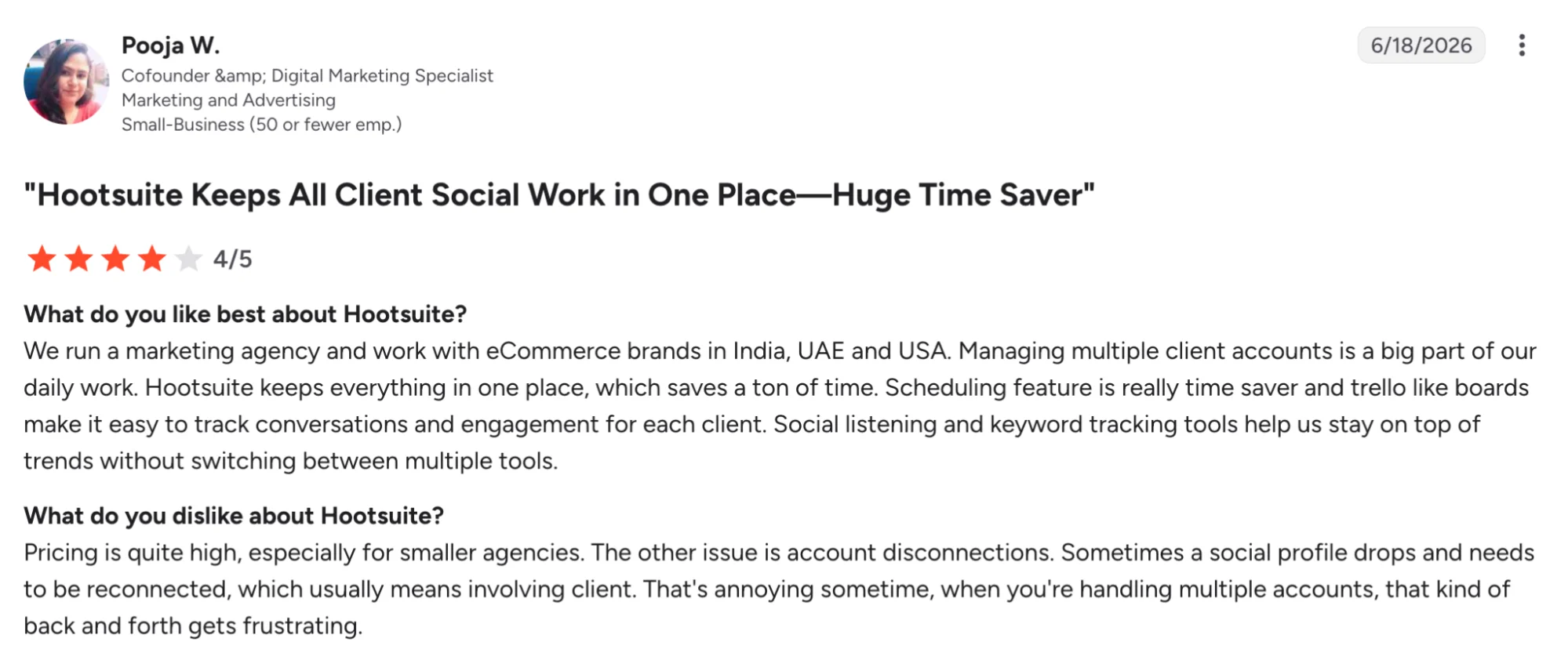 Hootsuite - Keeps All Client Social Work in One Place—Huge Time Saver