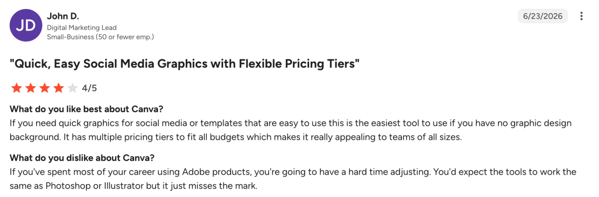 Quick, Easy Social Media Graphics with Flexible Pricing Tiers