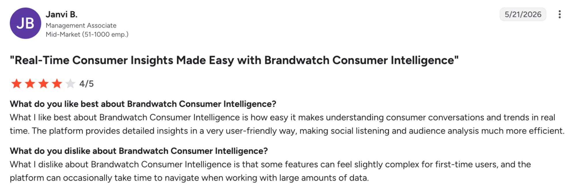 Real-Time Consumer Insights Made Easy with Brandwatch Consumer Intelligence