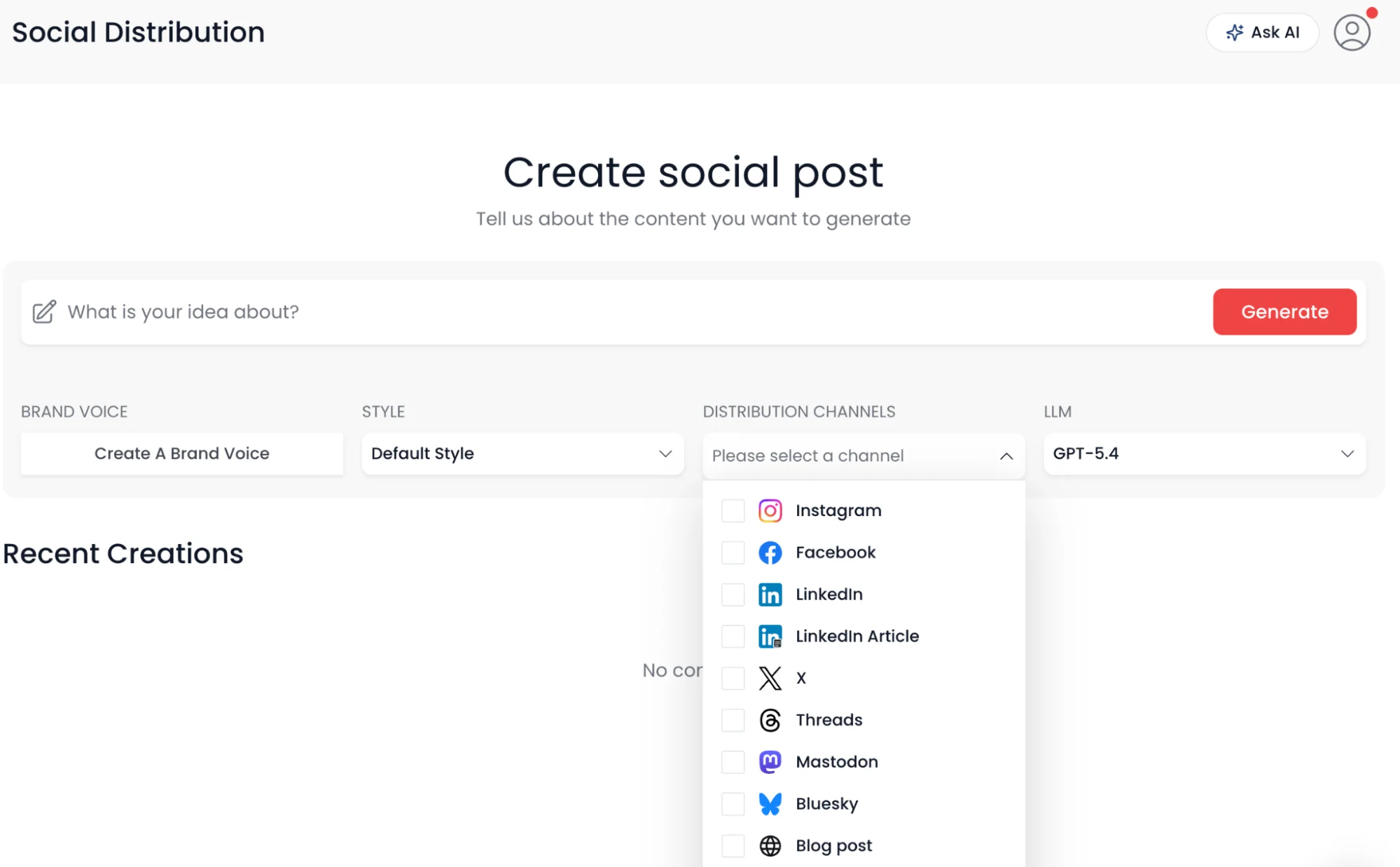 Social distribution inside distribution.ai